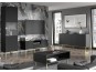 Холна маса RAVENNA MDF HG 90x60x45 (черен мат/черен гланц)